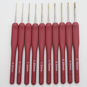 86766 Crochet Hooks/Needles  FOR SEWING 12X1.75mm/1Pcs/   PLATINUM COLOR, Ergonomic  ,Material Aluminum,, (10 0) ()