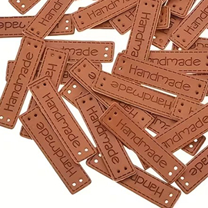 86849 Υφασμάτινα διακοσμητικά “Handmade”  ΓΙΑ ΡΑΨΙΜΟ 40X9mm/5Τεμ.   ΚΑΦΕ ΧΡΩΜΑ,   ,ΣΥΝΘΕΣΗ , (20 0) (0gr) ()