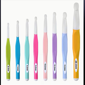 86859 ERGONOMIC ACRYLIC CROCHET HOOKS  FOR EMBROIDERY 140X15MM/1PCS/   WHITE COLOR,   ,MATERIAL ,, (8 0) ()