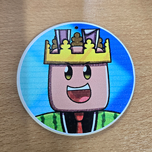 86867 Wood Silhouettes With Sticker ‘, ROBLOX’ FOR DECORATION 85mm//1Pcs/ MULTICOLOR, ,Material ,, (1 1) ()