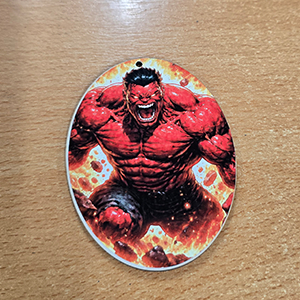 86920 WOODEN SILHOUETTES WITH STICKER ‘, Hulk’ FOR DECORATION 85mm//1Pcs/   MULTICOLOR,   ,Material ,Easter, (1 0) ()