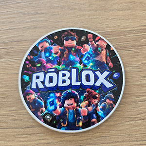86931 WOODEN SILHOUETTES WITH STICKER ‘, ROBLOX’ FOR DECORATION 85mm//1Pcs/ΠΈΠΑ MULTICOLOR, ,Material ,Easter, (1 0) ()