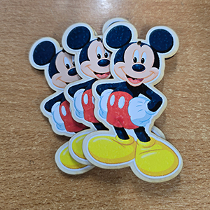 86953 ΞΥΛΙΝΕΣ ΦΙΓΟΥΡΕΣ ΜΕ ΑΥΤΟΚΟΛΛΗΤΟ ‘, Mickey Mouse’ ΓΙΑ ΔΙΑΚΟΣΜΗΣΗ 100mm//1Τεμ.   ΠΟΛΥΧΡΩΜΟ,   ,ΣΥΝΘΕΣΗ ,Πασχαλινά, (8 0) (0gr) ()