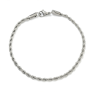 86961 STAINLESS STEEL ROPE CHAIN ANKLETS  FOR JEWELLERY 21.5cm//1Pcs/   Steel COLOR,   ,Material ,, (0 0) ()