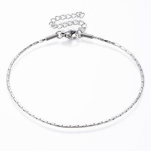 86978 ΑΤΣΑΛΙΝΑ ΒΡΑΧΙΟΛΑΚΙΑ LINK CHAIN  ΓΙΑ ΚΟΣΜΗΜΑ 20cm//1Τεμ.   ΑΤΣΑΛΙΝΟ ΧΡΩΜΑ,   ,ΣΥΝΘΕΣΗ , (10 0) (0gr) ()