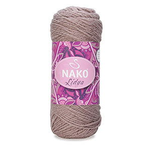 87039 NAKO MY LIDYA METALLIC YARN  FOR CARDIGANS/SWEATSHIRTS 100gr/200Meters/  (nako) MOCHA COLOR,98547 Acrylic  ,Material ,WINTER YARN, (5 0) ()