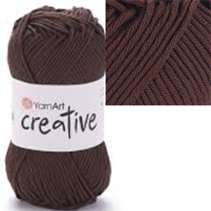 87163 YARNART CREATIVE COTTON YARN  FOR Baby Dolls 50gr/85Pcs/  (YARNART) 232-BROWN, COTTON  ,Material , (0 0) ()