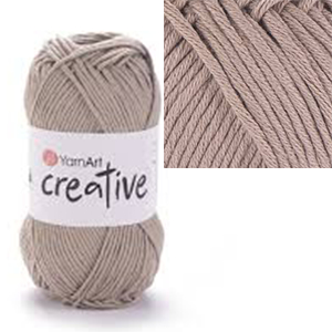 87166 YARNART CREATIVE COTTON YARN  FOR Baby Dolls 50gr/85Pcs/  (YARNART) 234-CAMEL, COTTON  ,Material , (0 0) ()
