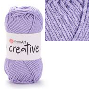 87168 YARNART CREATIVE COTTON YARN  FOR Baby Dolls 50gr/85Pcs/  (YARNART) 245-VIOLET, COTTON  ,Material , (0 0) ()