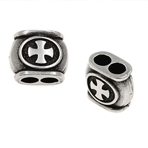 87208 METAL SHIELD CAST FOR COMBOLOI FOR KOMPOLOI 8.5X10mm/1Pcs//Ø2mm ANTIQUE Color, ,Material , (0 0) ()