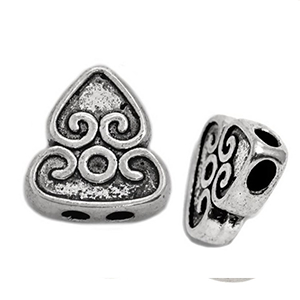 87214 METAL SHIELD CAST FOR COMBOLOI FOR KOMPOLOI 14X18mm/1Pcs//Ø2.5mm ANTIQUE COLOR, ,Material , (0 0) ()