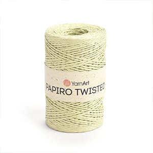 87227 YARNART PAPIRO TWISTED FOR HANDBAGS,HUTS 100gr/170Meters/PAPIRO 1302-BEIGE, 100% RAFIA PAPER ,Material ,SUMMER, (10 0) ()