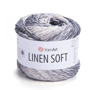 87234 YARNART LINEN SOFT 30% LINEN 36% VISCOSE 34% COTTON  ΓΙΑ ΡΟΥΧΑ 100gr/~272Ματσάκι   7406-ΠΟΛΥΧΡΩΜΑ,   ,ΣΥΝΘΕΣΗ ,ΚΑΛΟΚΑΙΡΙΝΑ,ΠΛΕΚΕΤΕ ΜΕ ΒΕΛΟΝΕΣ No 4-5 (0 0) (0gr) ()