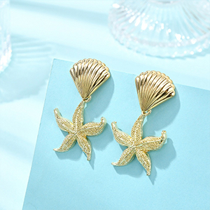 87248 STAINLESS STEEL STUD EARRINGS FOR JEWELLERY 40mm//1Pair/ GOLD PLATED, ,Material STAINLESS STEEL, (0 0) ()