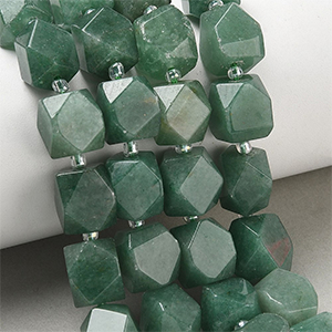 87271 NATURAL AVENTURINE NUGGETS BEADS FOR JEWELLERY 12X10mm/28Pcs/ GREEN COLOR, ,Material ,BEADS (0 0) ()
