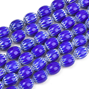 87303 Oval Shape Glass Beads FOR JEWELLERY 13X10mm/28Pcs/ BLUE COLOR, ,Material GLASS,SUMMER,BEADS (0 0) ()