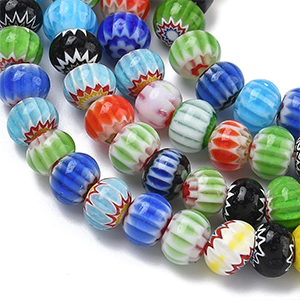 87306 Oval Shape Glass Beads FOR JEWELLERY 7X5mm/73Pcs/ MULTICOLOR, ,Material GLASS,SUMMER,BEADS (0 0) ()