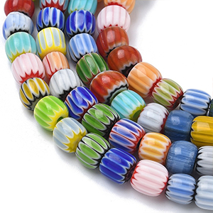 87307 Oval Shape Glass Beads FOR JEWELLERY 6X6mm/73Pcs/ MULTICOLOR, ,Material GLASS,SUMMER,BEADS (0 0) ()