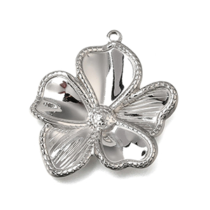 87317 Stainless Steel Flower Pendants FOR JEWELLERY 24X20mm/1Pcs/ Steel COLOR, ,Material ΑΝΟΞΕΙΔΩΤΟ ΑΤΣΑΛΙ 304,CHARMS (0 0) ()