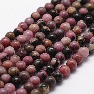 87363 Natural Rhodonite Round Beads FOR JEWELLERY 8mm/44Pcs/ MULTICOLOR, ,Material SEMI PRECIOUS STONES, (0 0) ()