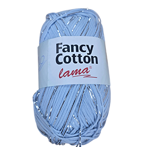 87392 LAMA FANCY COTTON FOR Textile 100gr/165Meters/ 1808-LIGHT BLUE, ,Material ,CROCHET NEEDLES 3-4 TUNISIAN CROCHET HOOK no 4-5 (0 0) ()