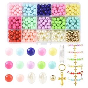 87395 Diy Jewellry kits FOR JEWELLERY 2mm//1Set/ MULTICOLOR, With Glass Seed Beads, Metal charms and CORD ,Material , (0 0) ()