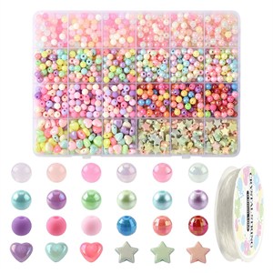 87396 Diy Jewellry kits FOR JEWELLERY 2mm//1Set/ MULTICOLOR, With Glass Seed Beads, Metal charms and CORD ,Material , (0 0) ()