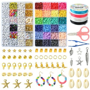 87404 Diy Jewellry kits FOR JEWELLERY 2mm//1Set/ MULTICOLOR, With Glass Seed Beads, Metal charms and CORD ,Material , (0 0) ()