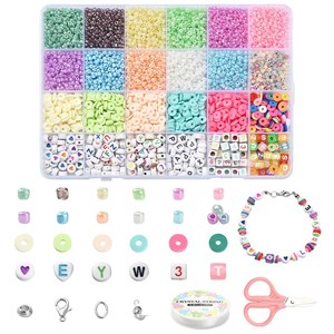 87406 Diy Jewellry kits FOR JEWELLERY 2mm//1Set/ MULTICOLOR, With Glass Seed Beads, Metal charms and CORD ,Material , (0 0) ()