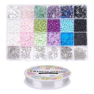 87413 Diy Jewellry kits FOR JEWELLERY 2mm//1Set/ MULTICOLOR, With Glass Seed Beads, Metal charms and CORD ,Material , (0 0) ()