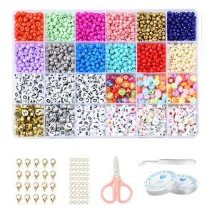 87419 Diy Jewellry kits FOR JEWELLERY 2mm//1Set/ MULTICOLOR, With Glass Seed Beads, Metal charms and CORD ,Material , (0 0) ()