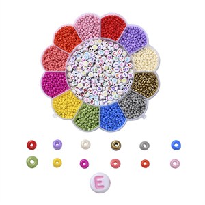 87423 Diy Jewellry kits FOR JEWELLERY 2mm//1Set/ MULTICOLOR, With Glass Seed Beads, Metal charms and CORD ,Material , (0 0) ()