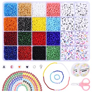 87426 Diy Jewellry kits FOR JEWELLERY 2mm//1Set/ MULTICOLOR, With Glass Seed Beads, Metal charms and CORD ,Material , (0 0) ()
