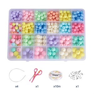 87430 Diy Jewellry kits FOR JEWELLERY 2mm//1Set/DIY-YW0001-75 MULTICOLOR, With Glass Seed Beads, Metal charms and CORD ,Material , (0 0) ()