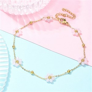 87442 ΑΤΣΑΛΙΝΑ ΒΡΑΧΙΟΛΙΑ ΓΙΑ ΤΟ ΠΟΔΙ/ANKLETS ΓΙΑ ΚΟΣΜΗΜΑ 21cm//1Τεμ. (18K) ΕΠΙΧΡΥΣΟ ΧΡΩΜΑ, ,ΣΥΝΘΕΣΗ ΑΝΟΞΕΙΔΩΤΟ ΑΤΣΑΛΙ 304, (6 0) (0gr) ()