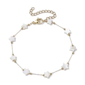 87445 STAINLESS STEEL ANKLETS FOR JEWELLERY 20cm//1Pcs/ (18K) GOLD PLATED, ,Material STAINLESS STEEL, (5 0) ()
