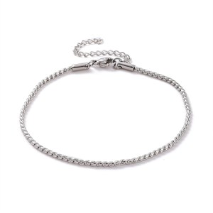 87448 ΑΤΣΑΛΙΝΑ ΒΡΑΧΙΟΛΙΑ ΓΙΑ ΤΟ ΠΟΔΙ/ANKLETS ΓΙΑ ΚΟΣΜΗΜΑ 20cm//1Τεμ. (18K) ΑΤΣΑΛΙΝΟ ΧΡΩΜΑ, ,ΣΥΝΘΕΣΗ ΑΝΟΞΕΙΔΩΤΟ ΑΤΣΑΛΙ 304, (10 0) (0gr) ()