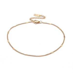 87449 ΑΤΣΑΛΙΝΑ ΒΡΑΧΙΟΛΙΑ ΓΙΑ ΤΟ ΠΟΔΙ/ANKLETS ΓΙΑ ΚΟΣΜΗΜΑ 23cm//1Τεμ. (PVD) ΕΠΙΧΡΥΣΟ ΧΡΩΜΑ, ,ΣΥΝΘΕΣΗ ΑΝΟΞΕΙΔΩΤΟ ΑΤΣΑΛΙ 304, (19 0) (0gr) ()