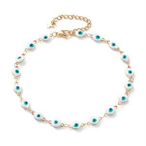 87450 STAINLESS STEEL ANKLETS  FOR JEWELLERY 24.5cm//1Pcs/   GOLD PLATED,   ,Material STAINLESS STEEL, (10 0) ()