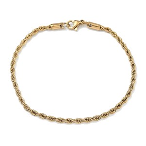 87452 STAINLESS STEEL BRACELTS WITH LOBSTER CLAW CLASP FOR JEWELLERY 21cm//1Meters/ (18K) GOLD PLATED, ,Material STAINLESS STEEL, (15 0) ()