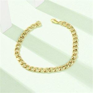 87453 STAINLESS STEEL BRACELTS WITH LOBSTER CLAW CLASP  FOR JEWELLERY 21cm//1Meters/  (18K) GOLD PLATED,   ,Material STAINLESS STEEL, (5 0) ()