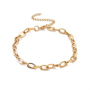 87459 ΑΤΣΑΛΙΝΑ ΒΡΑΧΙΟΛΙΑ ΓΙΑ ΤΟ ΠΟΔΙ/ANKLETS ΓΙΑ ΚΟΣΜΗΜΑ 24cm//1Τεμ. (PVD) ΕΠΙΧΡΥΣΟ ΧΡΩΜΑ, ,ΣΥΝΘΕΣΗ ΑΝΟΞΕΙΔΩΤΟ ΑΤΣΑΛΙ 304, (9 0) (90gr) ()