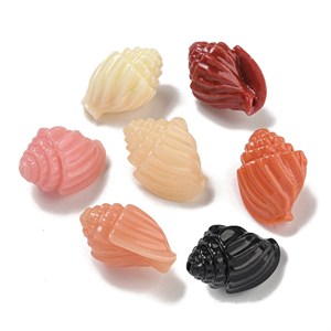87469 Synthetic Coral ‘, SEA SHELL’ FOR JEWELLERY 18X13mm/22Pcs/ MULTICOLOR, ,Material SEMI PRECIOUS STONES,SUMMER,BEADS (0 0) ()