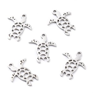 87496 ΑΤΣΑΛΙΝΕΣ ΧΕΛΩΝΙΤΣΕΣ  ΓΙΑ ΚΟΣΜΗΜΑ 15X13mm/1Τεμ.   ΑΤΣΑΛΙΝΟ ΧΡΩΜΑ,   ,ΣΥΝΘΕΣΗ ΑΝΟΞΕΙΔΩΤΟ ΑΤΣΑΛΙ 304,ΚΑΛΟΚΑΙΡΙΝΑ/ΘΑΛΑΣΣΙΝΑ,ΚΡΕΜΑΣΤΑ (20 0) (0gr) ()