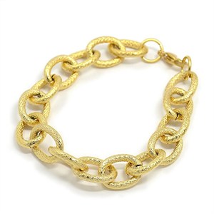 87524 STAINLESS STEEL BRACELTS WITH LOBSTER CLAW CLASP FOR JEWELLERY 21.5cm//1Pcs/ GOLD PLATED color,With Lobster Claw Clasp WITH LOBSTER CLAW CLASP ,Material STAINLESS STEEL, (0 0) ()