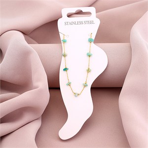 87538 ΑΤΣΑΛΙΝΑ ΒΡΑΧΙΟΛΙΑ ΓΙΑ ΤΟ ΠΟΔΙ/ANKLETS  ΓΙΑ ΚΟΣΜΗΜΑ 21cm//1Τεμ.   ΕΠΙΧΡΥΣΟ ΧΡΩΜΑ,ΜΕ ΠΑΠΑΓΑΛΑΚΙΑ ΜΕ ΚΟΥΜΠΩΜΑ  ,ΣΥΝΘΕΣΗ ΑΝΟΞΕΙΔΩΤΟ ΑΤΣΑΛΙ 304,ΧΑΝΤΡΑ (0 0) (0gr) ()