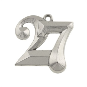 87572 CHRISTMAS CHARMS ‘, 2027’ FOR Charms/DECORATION 26X24mm/2Pcs/ ANTIQUE COLOR, ,Material ,CHRISTMAS,CHARMS (0 0) ()