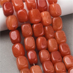 87606 Natrual dyed Jade Irregular shape FOR NECKLACEs 16X12mm/24Pcs//Ø1mm ORANGE COLOR, ,Material SEMI PRECIOUS STONES,BEADS (0 3) ()