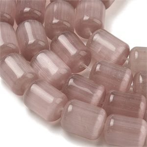 87623 CAT’S EYE BARREL SHAPE BEADS FOR NECKLACEs 11X8mm/35Pcs//Ø1.4mm BROWN COLOR, ,Material SEMI PRECIOUS STONES,BEADS (0 5) ()