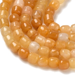 87634 NATURAL JADE BARREL SHAPE BEADS FOR NECKLACEs 5X5mm/90Pcs//Ø1mm ORANGE COLOR, ,Material SEMI PRECIOUS STONES,BEADS (0 5) ()